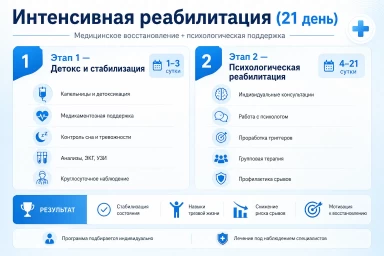 Реабилитация за 21 день в Черноголовке